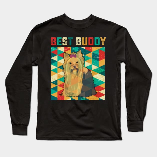 Best Buddy Yorkie Long Sleeve T-Shirt by danieldamssm